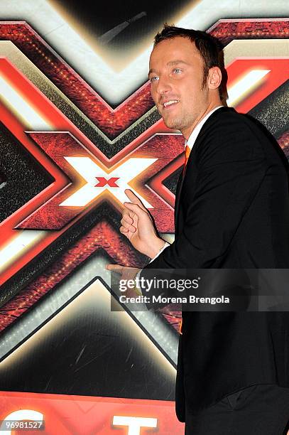 Francesco Facchinetti attends "X factor" - Italian tv show press conference on January 09, 2009 in Milan, Italy.