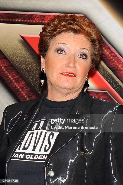 Mara Maionchi attends "X factor" - Italian tv show press conference on January 09, 2009 in Milan, Italy.