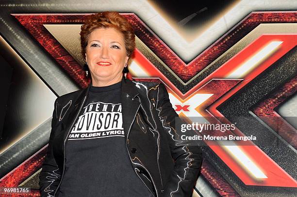 Mara Maionchi attends "X factor" - Italian tv show press conference on January 09, 2009 in Milan, Italy.