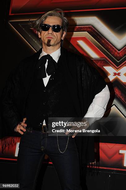 Morgan attends "X factor" - Italian tv show press conference on January 09, 2009 in Milan, Italy.