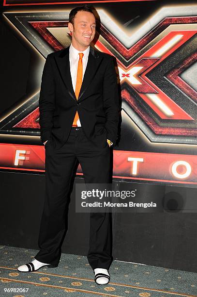 Francesco Facchinetti attends "X factor" - Italian tv show press conference on January 09, 2009 in Milan, Italy.