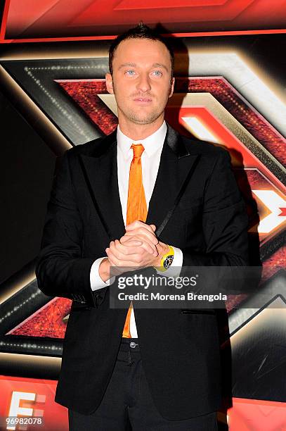 Francesco Facchinetti attends "X factor" - Italian tv show press conference on January 09, 2009 in Milan, Italy.