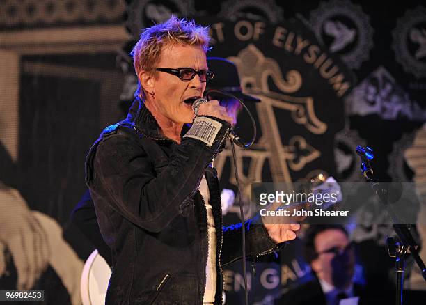 Musician Billy Idol attends The Art of Elysium's 3rd Annual Black Tie Charity Gala "Heaven" on January 16, 2010 in Beverly Hills, California.