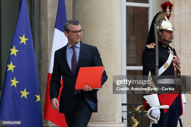 Elysee palace general secretary Alexis Kohler is seen in the courtyard of the Elysee on June 5, 2018 in Paris, France. Alexis Kohler, the right arm...