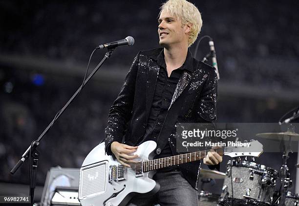 Jon Hume of Evermore performs on stage at Docklands Stadium on June 3rd, 2009 Melbourne, Australia.