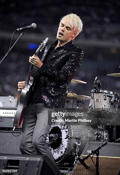 Jon Hume of Evermore performs on stage at Docklands Stadium on June 3rd, 2009 Melbourne, Australia.