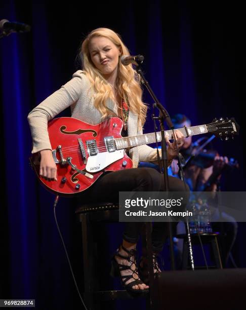 Ashley Campbell performs at CMA Theater on June 8, 2018 in Nashville, Tennessee.