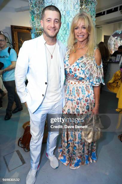 Ty Wood and Jo Wood attend the launch of Sky Ocean Rescue's 'Pass On Plastic Experience' on June 8, 2018 in London, England.