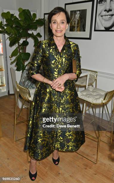 Dame Kristin Scott Thomas attends a VIP dinner celebrating the launch of London Fashion Week Men's June 2018 hosted by David Furnish, Dylan Jones and...