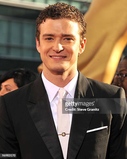 Justin Timberlake arrives at the 61st Annual Primetime Emmy Awards at the Nokia Theatre L.A. Live on September 20, 2009 in Los Angeles, California.