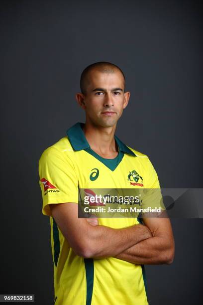Ashton Agar of Australia poses for a portrait at Lord's Cricket Ground on June 8, 2018 in London, England.