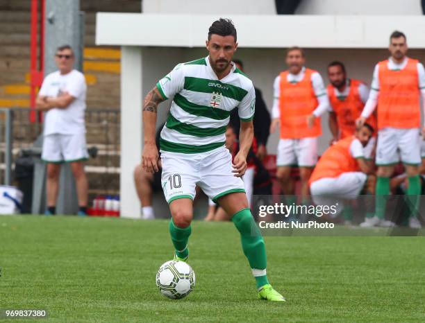 Giacomo Innocenti of Padania during Conifa Paddy Power World Football Cup 2018 Semifinal A between Northern Cyprus v Padania at Colston Avenue...