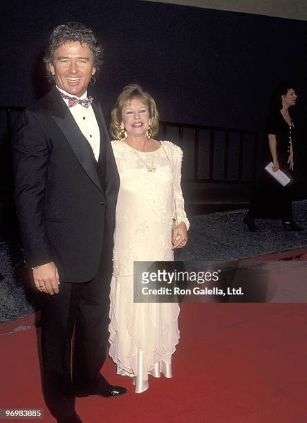 Actor Patrick Duffy and wife Carlyn Rosser attend the 18th Annual People's Choice Awards on March 17, 1992 at Universal Studios in Universal City,...