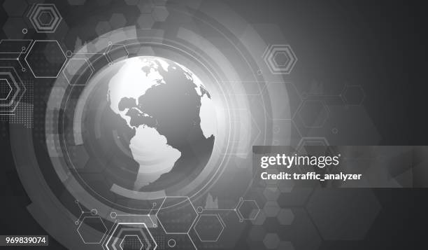 abstract globe background - global media stock illustrations