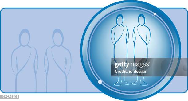 gemini zodiac series - psychic reading stock illustrations
