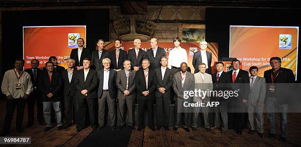 Slovenian coach Matjaz Kek, Swiss coach Ottmar Hitzfeld, English coach Fabio Capello, Italian coach Marcello Lippi, Spanish coach Vicente del Bosque,...