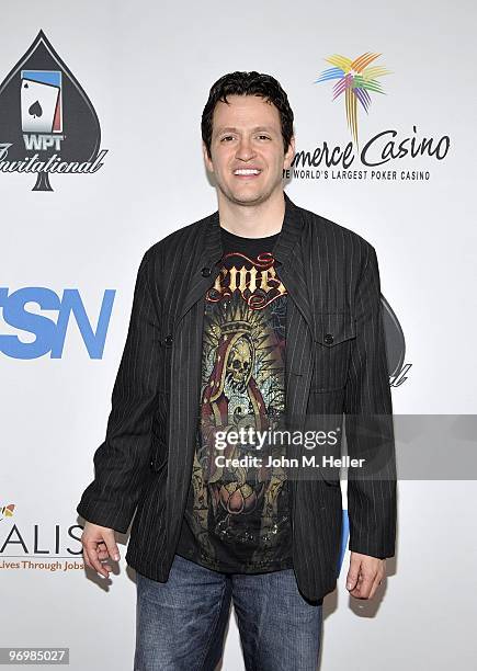 Actor Tom Malloy attends the 8th Annual World Poker Tour Invitational at Commerce Casino on February 20, 2010 in City of Commerce, California.