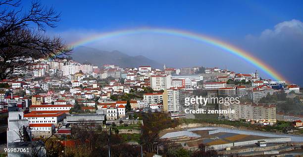 somewhere over the rainbow - covilha stock-fotos und bilder
