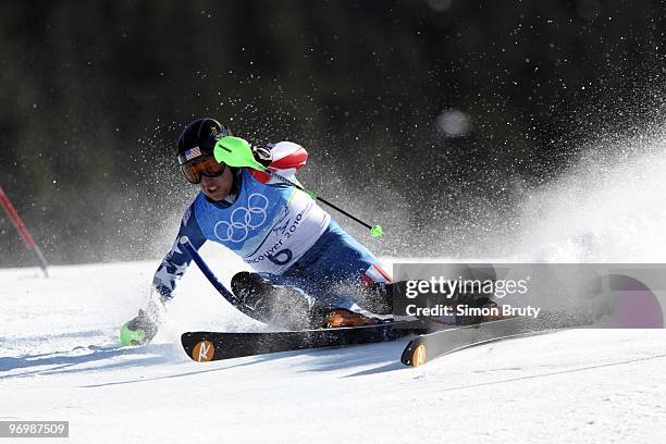 Winter Olympics: USA Andrew Weibrecht in action during Men's Super Combined - Slalom at Whistler Creekside. Whistler, Canada 2/21/2010 CREDIT: Simon...