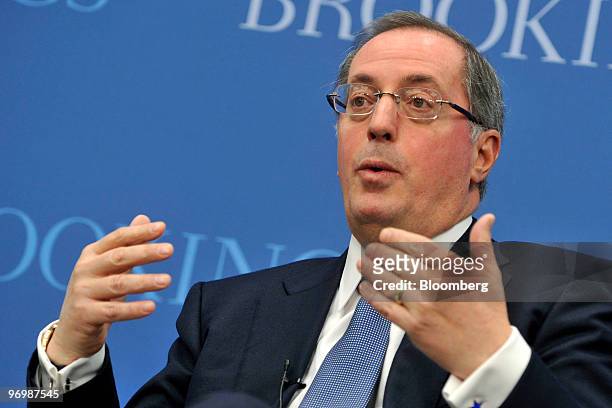 Paul Otellini, chief executive officer of Intel Corp., speaks at the Brookings Institution in Washington, D.C., U.S., on Tuesday, Feb. 23, 2010....