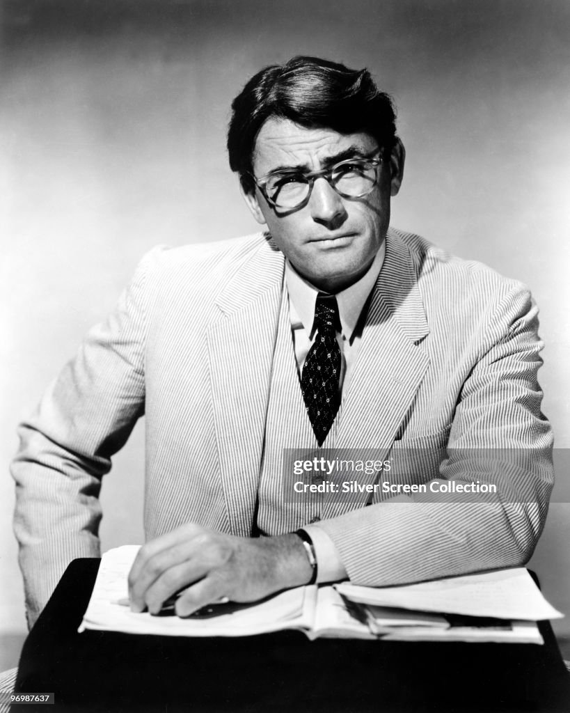 Attecus American actor Gregory Peck stars as principled lawyer Atticus Finch ...