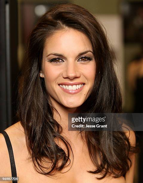 Actress Missy Peregrym arrives at the "Defendor" Los Angeles premiere at the Landmark Theater on February 22, 2010 in Los Angeles, California.
