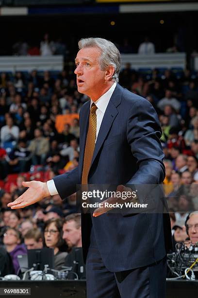 Head coach Paul Westphal of the Sacramento Kings gestures from the sideline during the game against the Golden State Warriors on January 26, 2010 at...