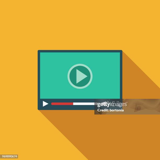 rich content flat design seo icon - personal stereo stock illustrations