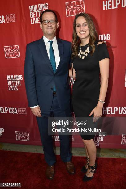 Stephen Braun and Carly Mento attend the HELP USA Heroes Awards Gala at the Garage on June 4, 2018 in New York City.