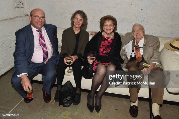 Steven Richman, Florence Frucher, Matilda Cuomo and Joseph Mattone attend the HELP USA Heroes Awards Gala at the Garage on June 4, 2018 in New York...