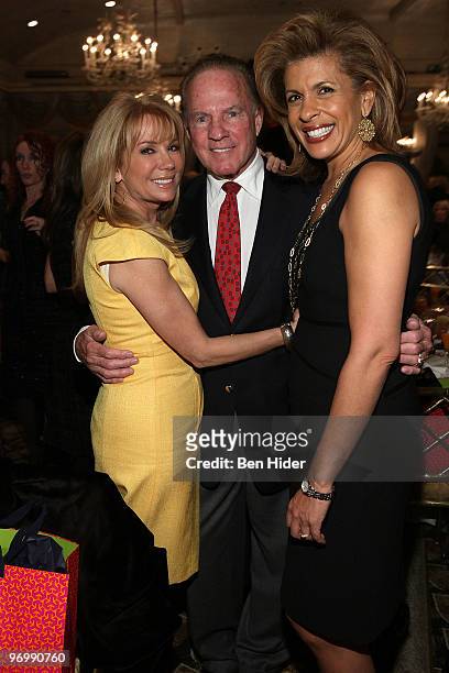 Actress Kathie Lee Gifford, Frank Gifford and TV Personality Hoda Kotb attend the American Cancer Society's 2010 "Mother of the Year" award luncheon...