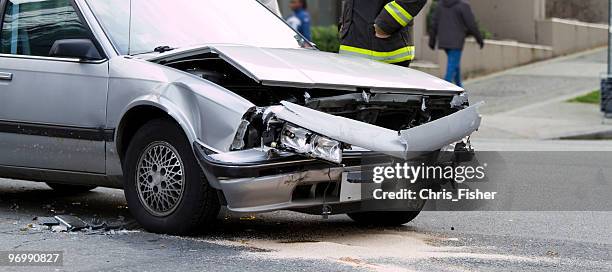 car accident - motor vehicle crash stock pictures, royalty-free photos & images