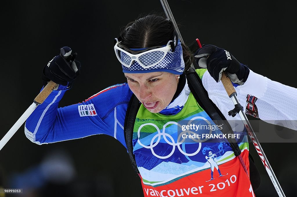 Italy's Michela Ponza competes in the wo