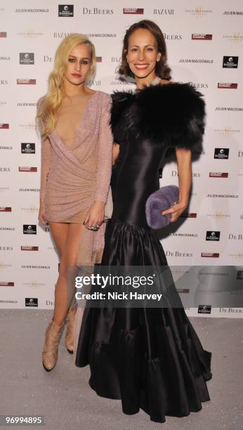 Alice Dellal and Andrea Dellal attend the Love Ball London hosted by Natalia Vodianova and Harper's Bazaar as part of London Fashion Week...