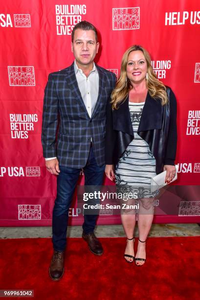 Tom Murro and Kelly Murro attend HELP USA Heroes Awards Gala at the Garage on June 4, 2018 in New York City.