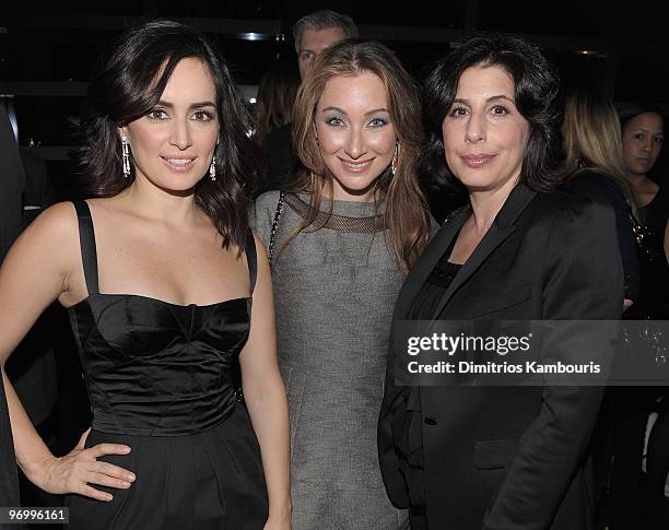 Actress Ana De La Reguera, guest and President of Worldwide Marketing for Warner Brothers Sue Kroll attend the after party for the premiere of "Cop...