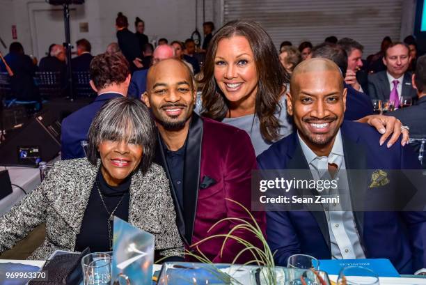 Cicely Tyson, Brandon Victor Dixon, Vanessa Williams and Bryan Terrell Clark attend HELP USA Heroes Awards Gala at the Garage on June 4, 2018 in New...
