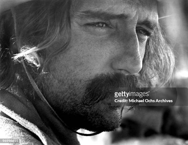 Actor and director Dennis Hopper in a scene from his movie 'Easy Rider' in 1969.