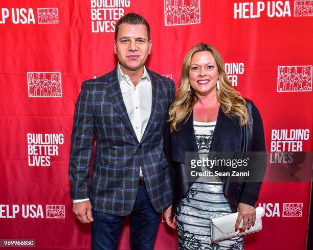 Tom Murro and Kelly Murro attend HELP USA Heroes Awards Gala at the Garage on June 4, 2018 in New York City.