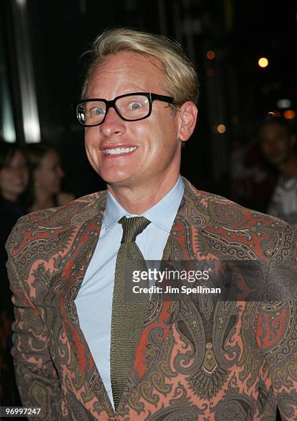 Carson Kressley attends the Cinema Society screening of "Beyond A Reasonable Doubt" at the AMC Lincoln Square on September 9, 2009 in New York City.
