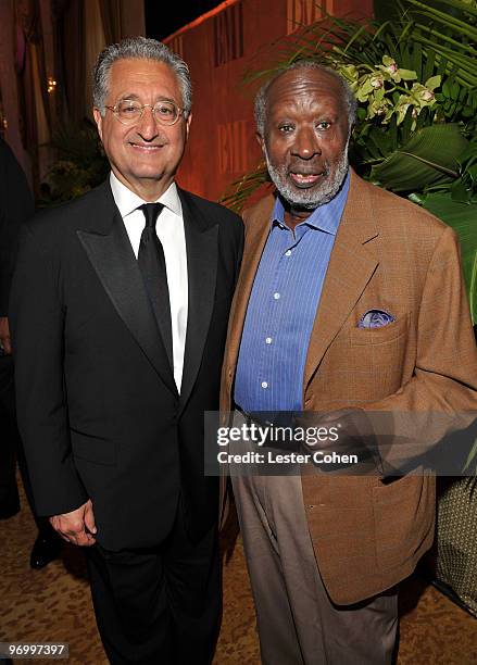 President and CEO Del Bryant and Clarence Avant attend BMI's 57th Annual Pop Awards held at The Beverly Wilshire Hotel on May 19, 2009 in Beverly...