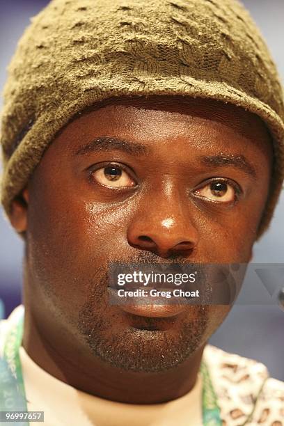 Winter Olympics: Closeup of Ghana Kwame Nkrumah-Acheampong during press conference at Whistler Media Centre. Whistler, Canada 2/18/2010 CREDIT: Greg...