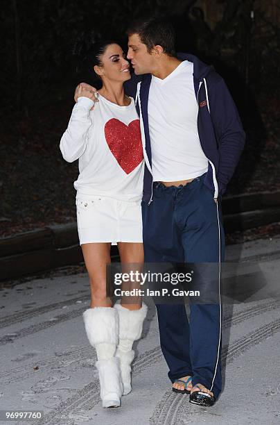 Katie Price and Alex Reid sighting on January 30, 2010 in Caterham, England.