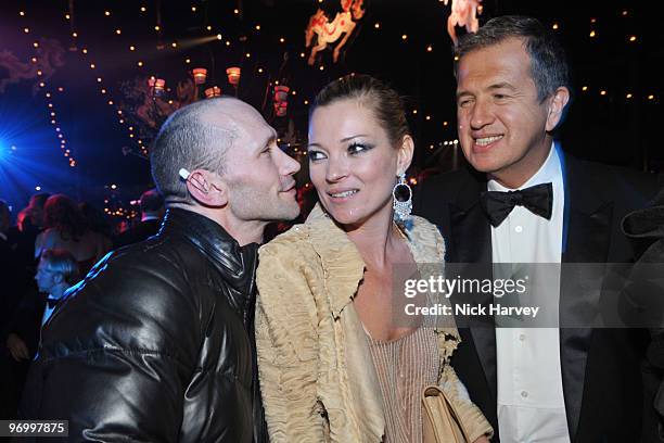 Guest, Kate Moss and Mario Testino attend the Love Ball London hosted by Natalia Vodianova and Harper's Bazaar as part of London Fashion Week...