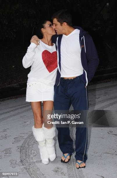 Katie Price and Alex Reid sighting on January 30, 2010 in Caterham, England.