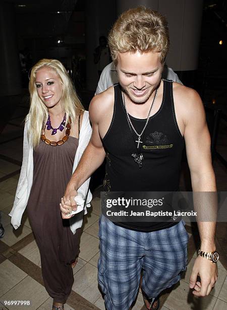 Heidi Montag and Spencer Pratt sighting at LAX airport on August 24, 2009 in Los Angeles, California.
