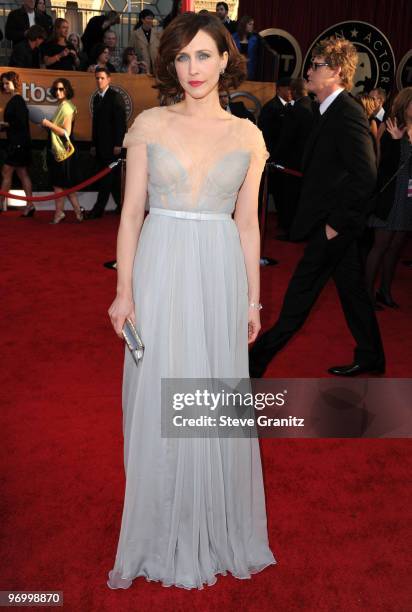 Actress Vera Farmiga attends the 16th Annual Screen Actors Guild Awards at The Shrine Auditorium on January 23, 2010 in Los Angeles, California.