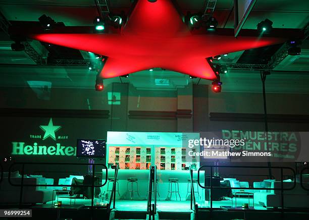 General view of atmosphere at the Heineken 10th Annual Latin GRAMMY Awards After Party at Mandalay Bay Convention Center on November 5, 2009 in Las...