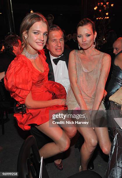 Natalia Vodianova, Mario Testino and Kate Moss attend the Love Ball London hosted by Natalia Vodianova and Harper's Bazaar as part of London Fashion...