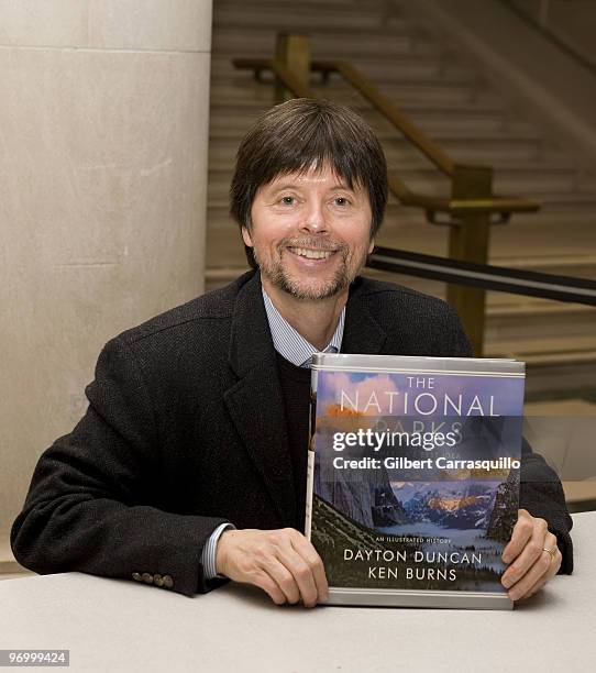 Ken Burns promotes "The National Parks: America�s Best Idea" at The Philadelphia Free Library on November 23, 2009 in Philadelphia, Pennsylvania.